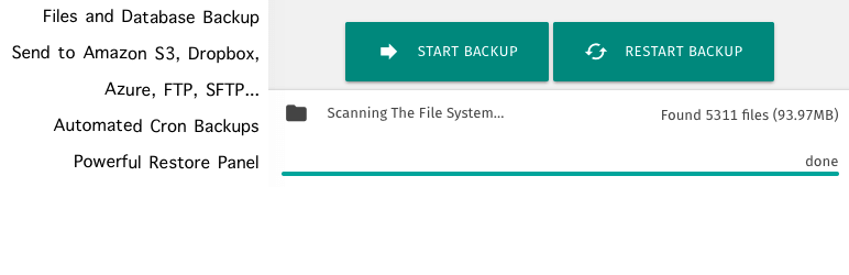 xcloner backup and restore