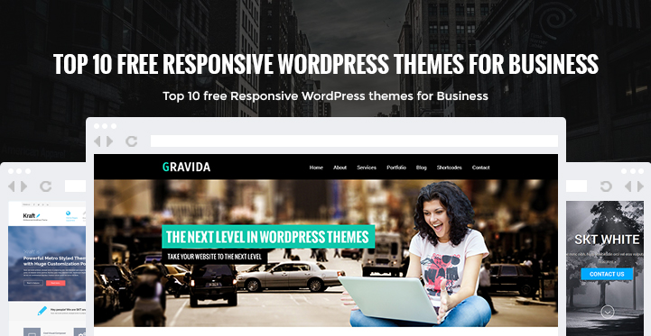 16 Responsive Free WordPress Themes for Business With Slider