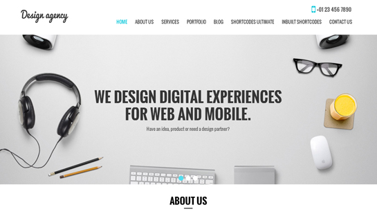 design agency WordPress theme