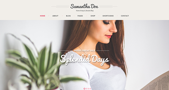 girly WordPress theme