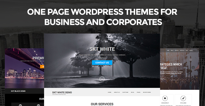 9 One Page WordPress Themes for Business and Corporates