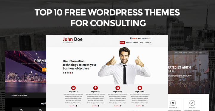 Download 18 free WordPress Themes for Consulting Business Sites