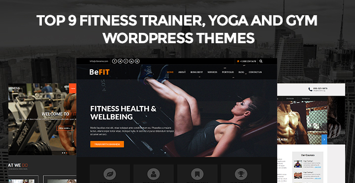 Fitness Trainer Yoga and Gym WordPress Themes