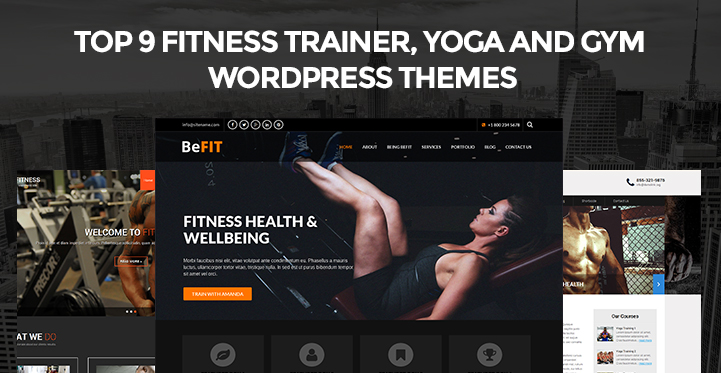 10 Fitness Trainer Yoga and Gym WordPress Themes