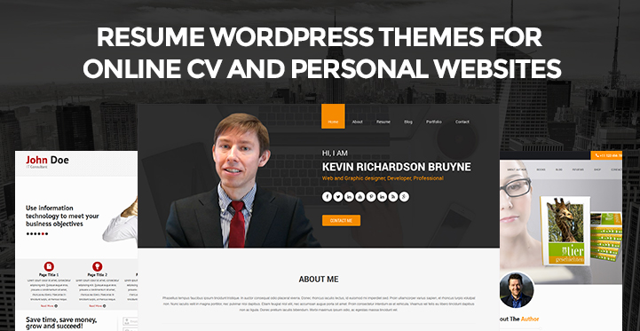 10 Resume WordPress Themes for Online CV and Personal Websites