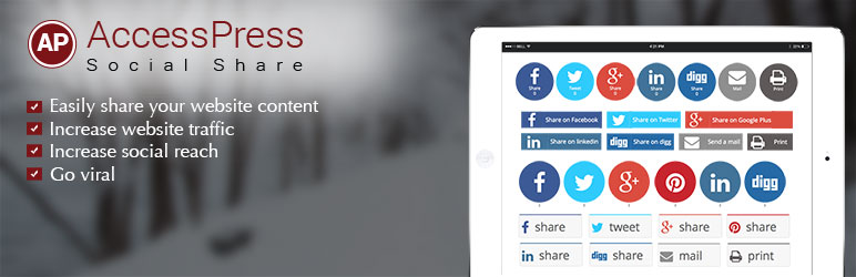 AccessPress social share plugin