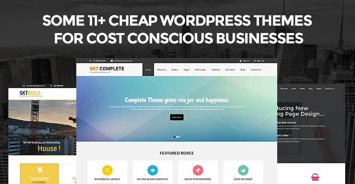 11+ Cheap WordPress Themes for Cost Conscious Businesses
