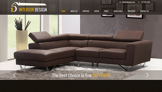 free interior design WordPress theme