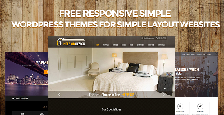 Free Responsive Simple WordPress Themes for Simple Layout Websites