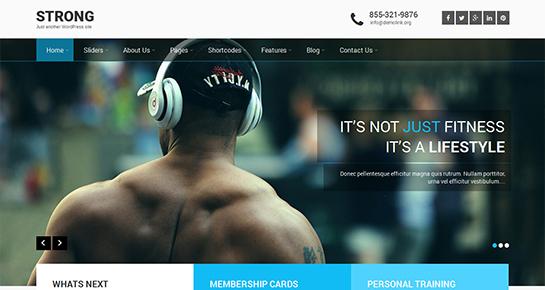 crossfit WordPress theme