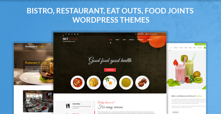 Bistro Eat Outs Food Joints Fine Dining and BBQ WordPress Themes for Restaurant Sites