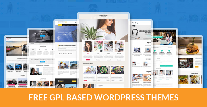 100% Free GPL WordPress Themes for People Who Love Free Software and Templates