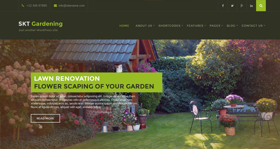 2 Lawn Care WordPress Theme for Lawn Care Specialists