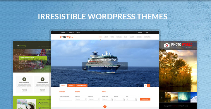 8 Irresistible WordPress Themes for Building Some Awesome Websites