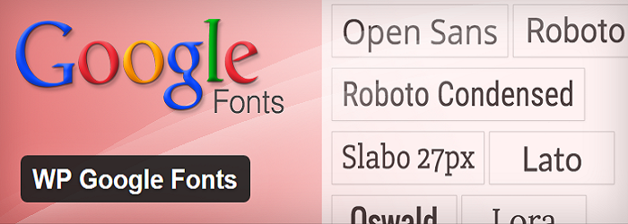 WP Google Fonts Plugin