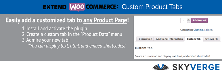WooCommerce custom products tab