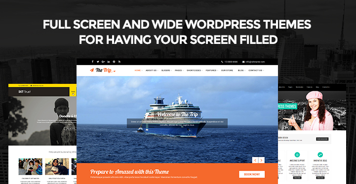 8 Full Screen and Wide WordPress Themes for Having Your Screen Filled