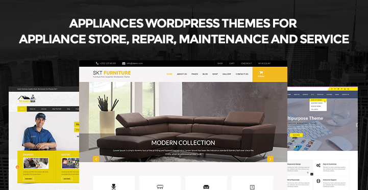 11 Appliances WordPress Themes for Appliance Store Repair Maintenance and Service