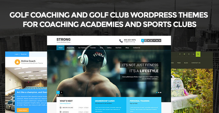 Golf Coaching and Golf Club WordPress Themes for Coaching Academies and Sports Clubs