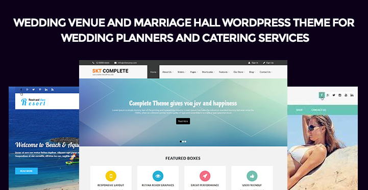 11 Wedding Venue and Marriage Hall WordPress Theme for Wedding Planners and Catering Services