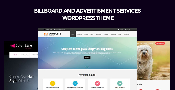 billboard Advertisement Services WordPress themes