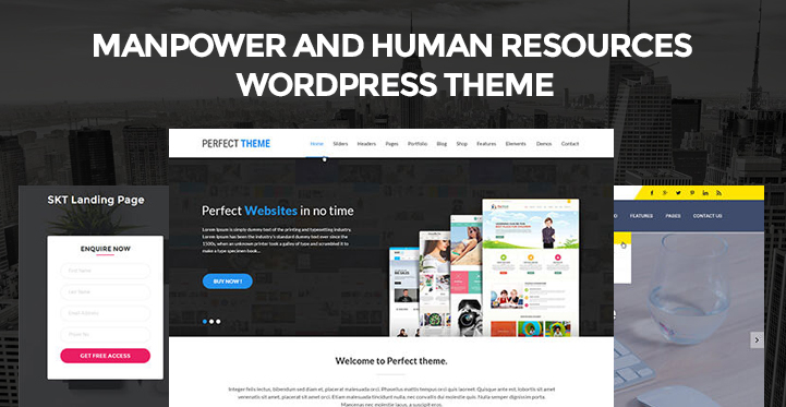 11 Manpower and Human Resources WordPress Theme for HR firms