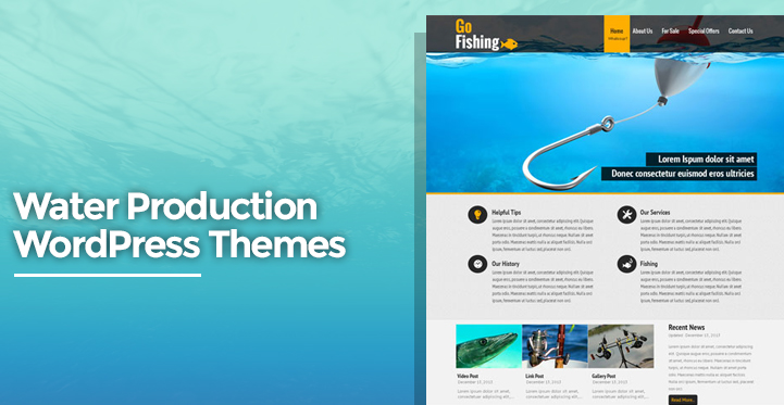 Water Production WordPress Theme