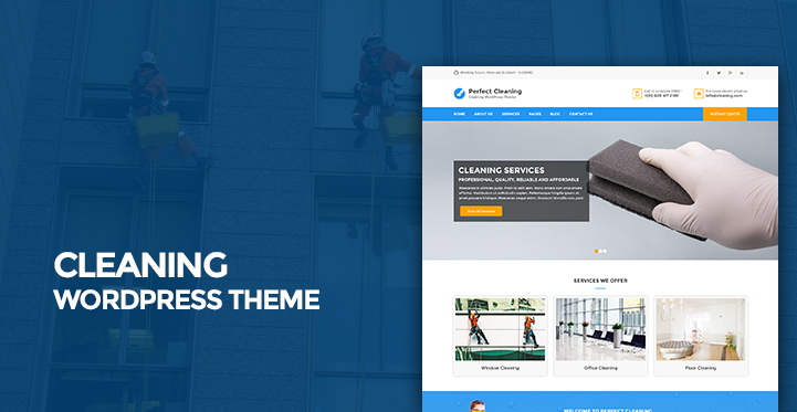 Cleaning WordPress Theme for Housekeeping Carpet Cleaning Services