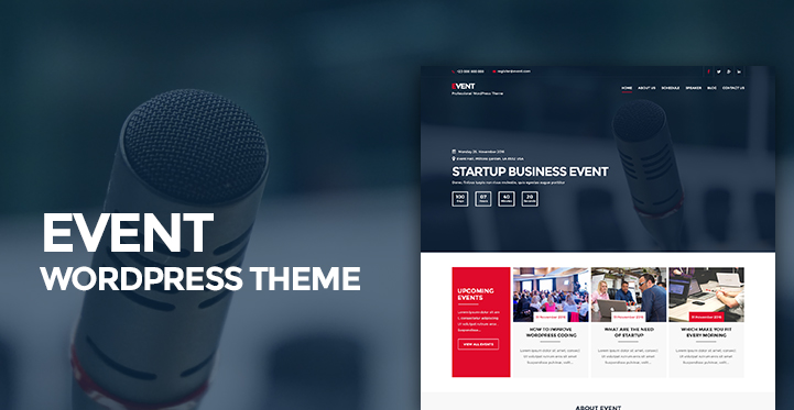 event WordPress theme