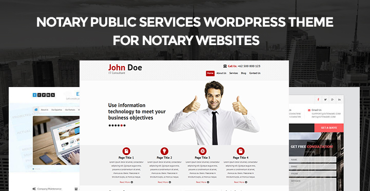 Top Notary Public Services WordPress Theme For Notary Websites