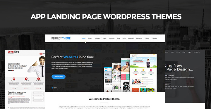 App Landing Page WordPress Themes