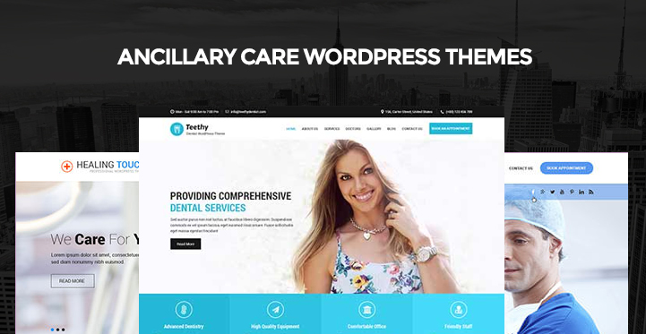 10 Ancillary Care WordPress Themes 4 Medical and Health Care Websites