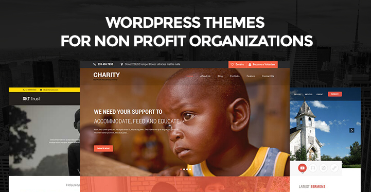 15 WordPress Themes for Non Profit Organizations for Charitable Trusts