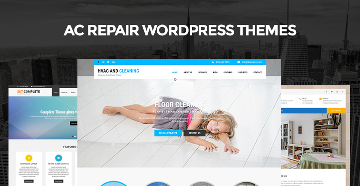 14 AC Repair WordPress Themes for HVAC and AC Repairing Websites