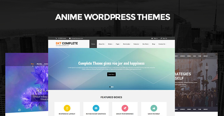 Anime WordPress Themes for Animation Cartoon and Illustration