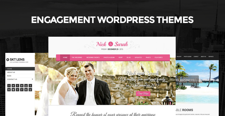 10 Engagement WordPress Themes for Engagement Wedding Websites