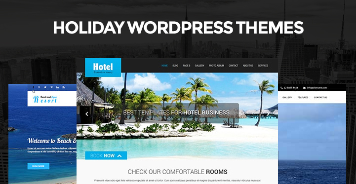 19 Holiday WordPress Themes for Holiday Vacation and Tour Websites