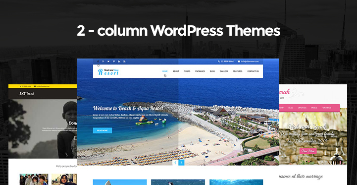 2 Column WordPress Themes for Two Column Structured Websites