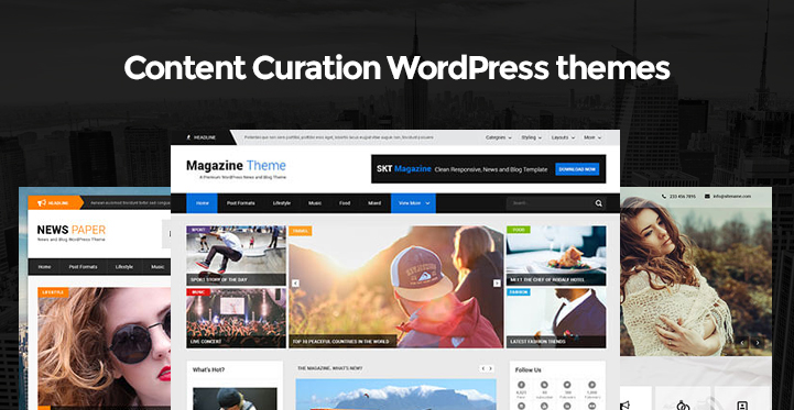 10+ Content Curation WordPress Themes for Content Based Websites
