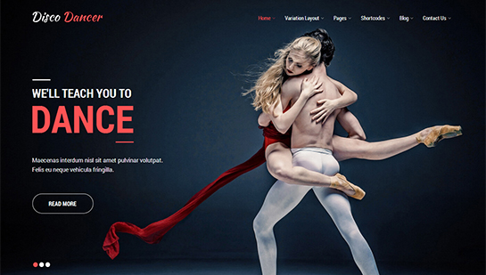 disco dancer WordPress theme