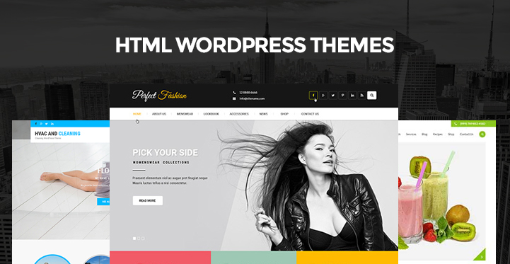 html wordpress themes
