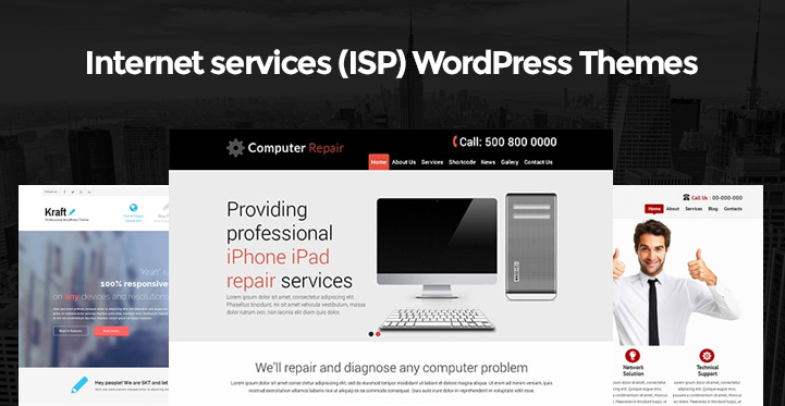 10 Internet Services ISP WordPress Themes for Internet Styled Websites