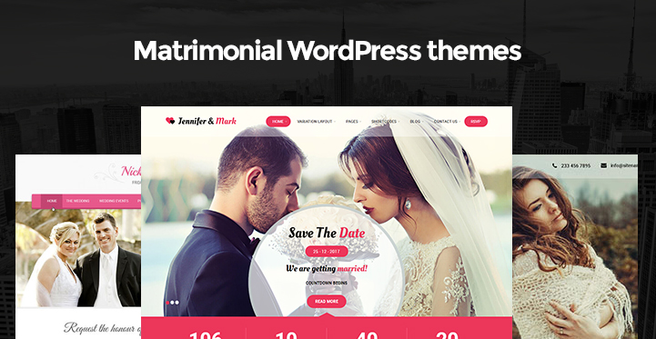 Matrimonial WordPress Themes Helpful for Wedding Engagement and Matrimony Websites