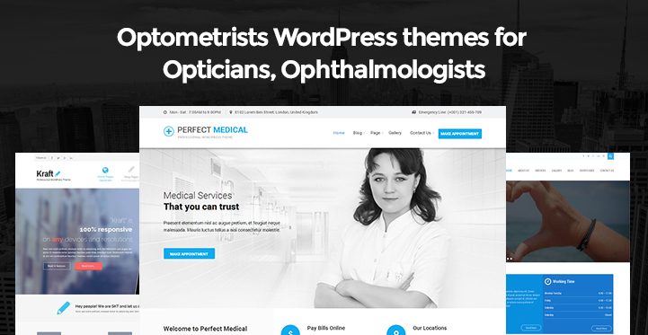 Optometrists WordPress Themes for Opticians Ophthalmologists