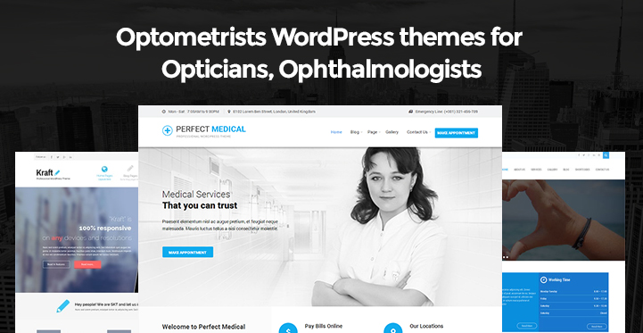 7 Optometrists WordPress Themes for Opticians Ophthalmologists