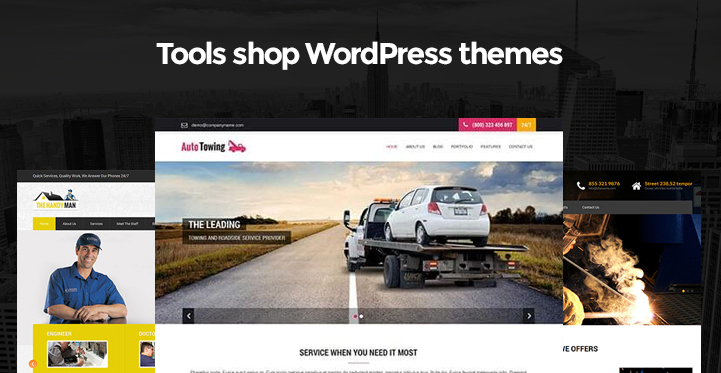 12 Tools Shop WordPress Themes for Perfect Tools Kit and Repair Shop