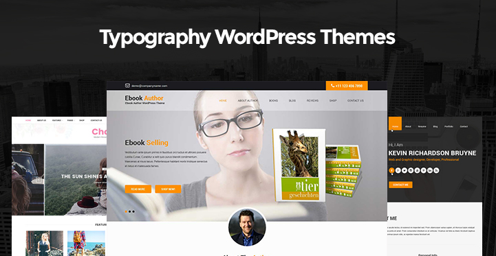 7 Typography WordPress Themes for Stylish Fancy Font Used Websites