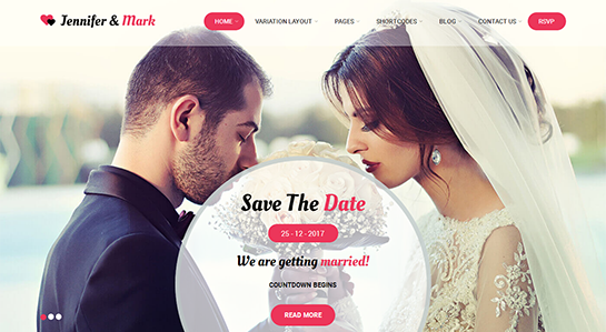 wedding agency WordPress theme