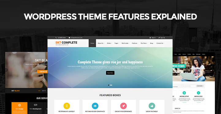 wordpress themes features