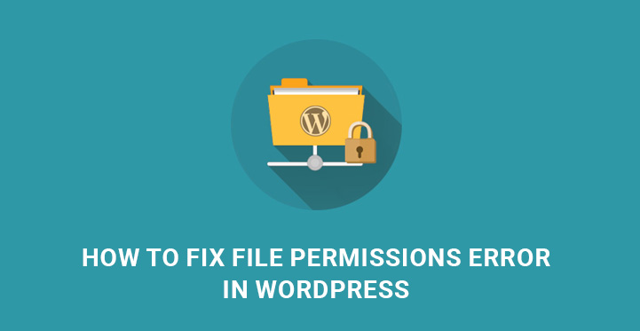 file permissions error WordPress